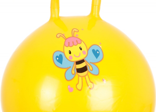 М'яч Zhuchuang Toys надувний з ріжками бджілка KH4-08/yellow 