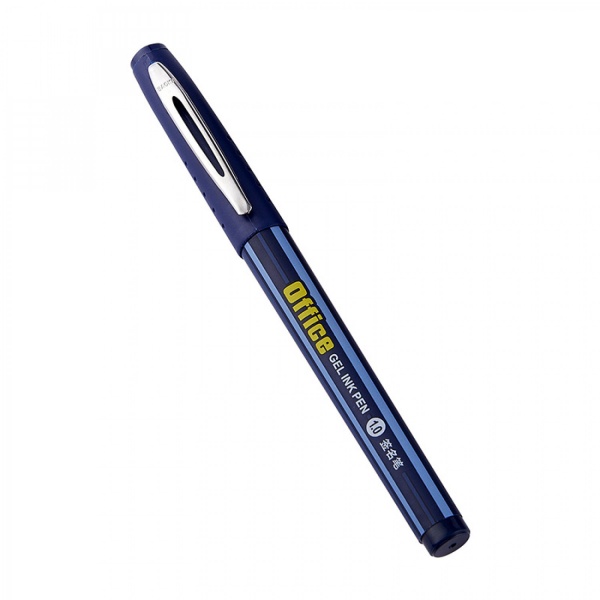 Ручка гелева Baoke 1.0 мм синя 12 шт. Office (PC1048-blue) 