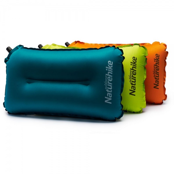 Подушка надувная Naturehike Sponge automatic NH17A001-L, голубой голубой