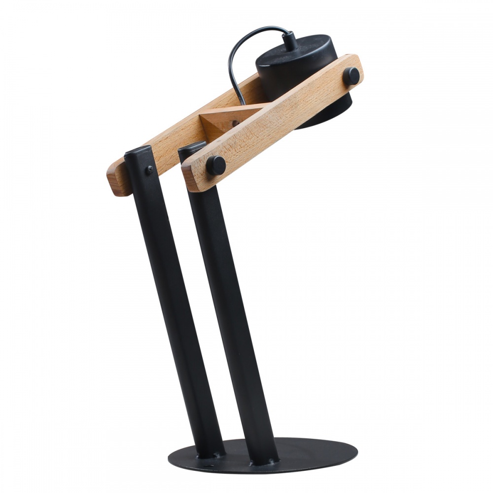 Настольная лампа Светкомплект Olbia 1xGX53 черный/дерево