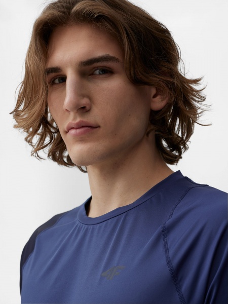 Футболка 4F TSHIRT FNK M452 4FAW23TFTSM452-32S р.S синій