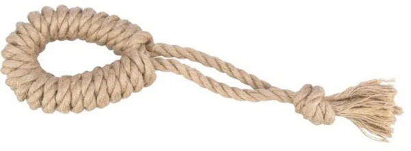 Игрушка Trixie для собак Канат с кольцом 32 см 34886