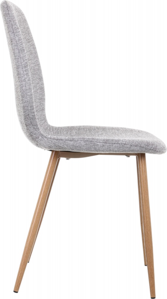 Стілець EIGHT FABB BREGO-07 45х54х87 см сірий / натуральний