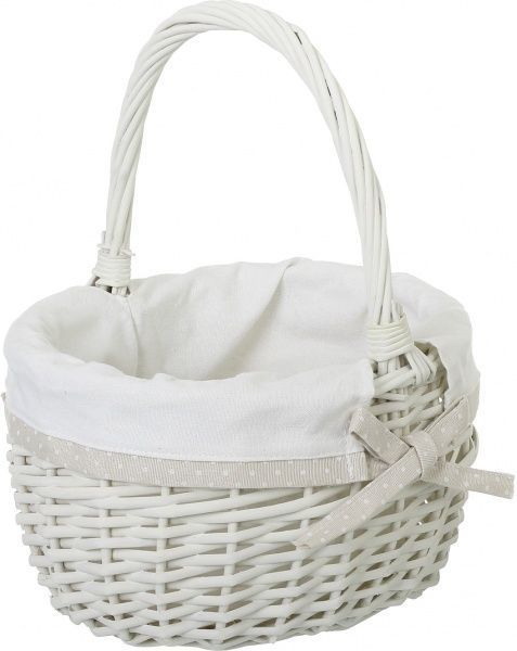 Корзинка плетеная с текстилем 29х22х17/33 см EBE18-9-2 