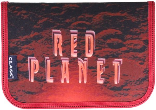 Пенал 1 отворот Mars 99107 CLASS красный с черным