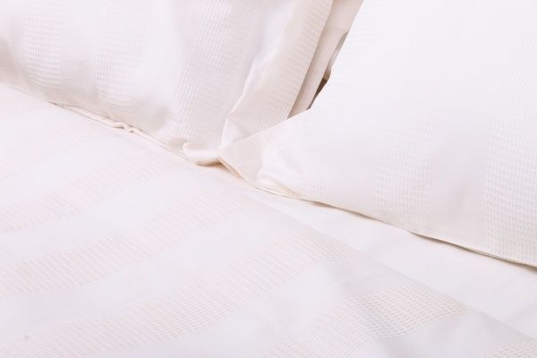 Комплект постільної білизни Emboss 2 айворі Sesli Tekstil 