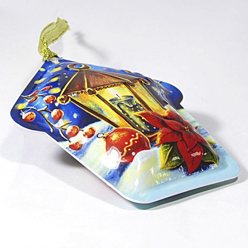 Ялинкова іграшка хатка Ліхтарик 10 см 