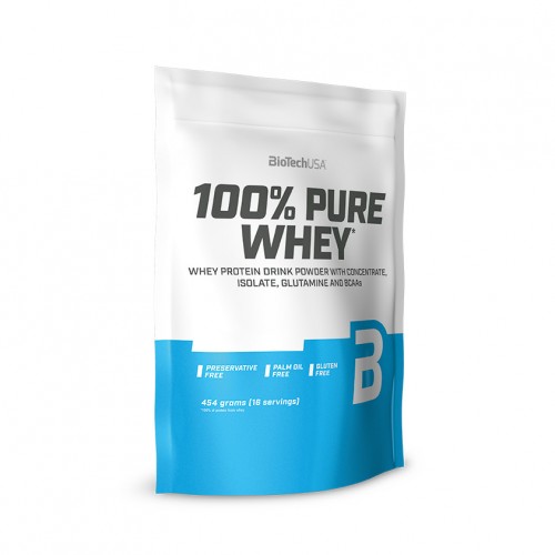 Протеїн BioTech 100% Pure Whey банан 0,454 кг 