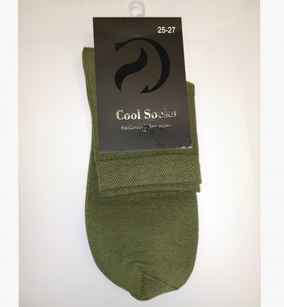 Шкарпетки чоловічі Cool Socks 17304 р. 25-27 оливковий 1 пар 