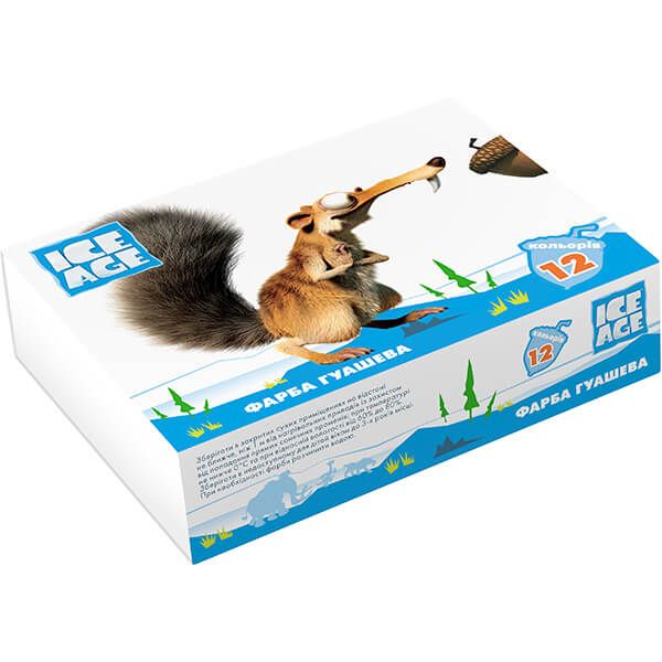 Гуашь Ice Age 12 цветов