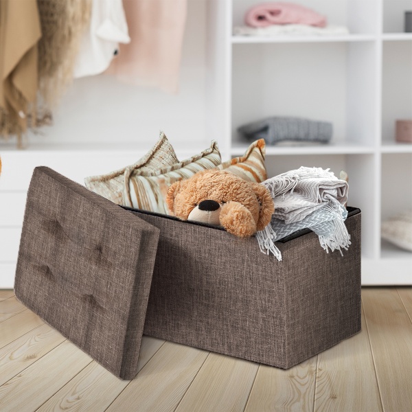 Ящик-пуф MVM TH-04 BROWN 380x760x380 мм