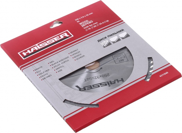 Пильный диск Haisser 4311640 250x32 Z60 16475