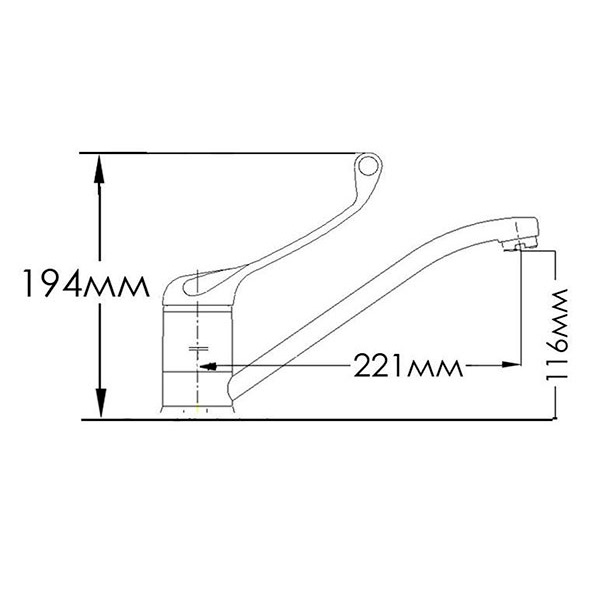 Змішувач для кухні Formix Діана FM7532240C-H9216
