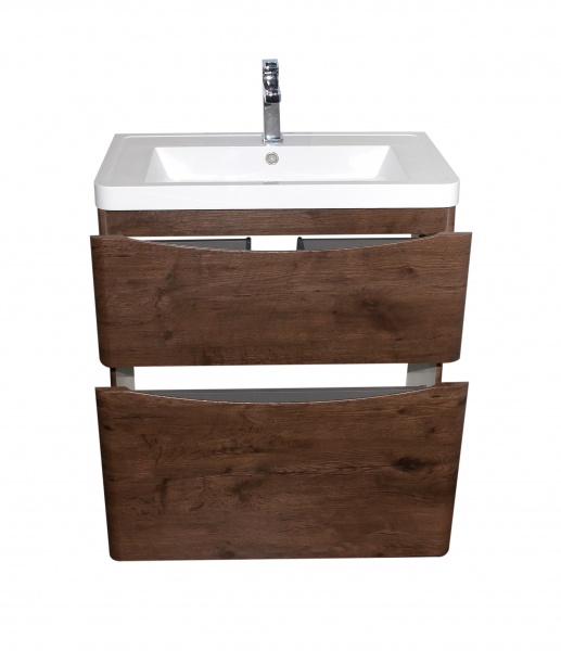 Тумба напольная Aqua Rodos Vista каштан с умывальником Ваr 75 см