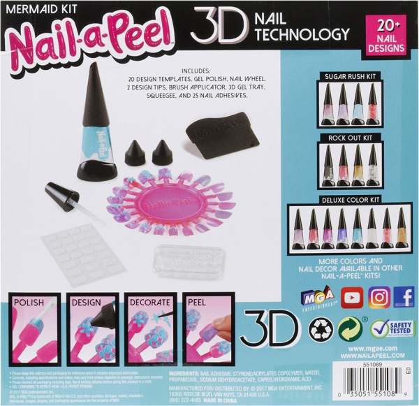 Набор для творчества Nail-a-Peel Русалка для юного нейл-арт мастера