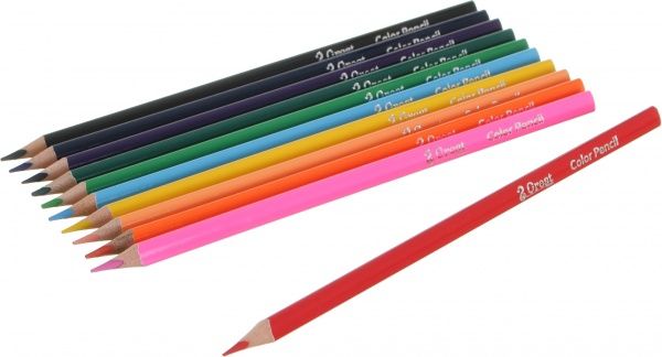 Олівці кольорові Abstraction червоний 12 шт.