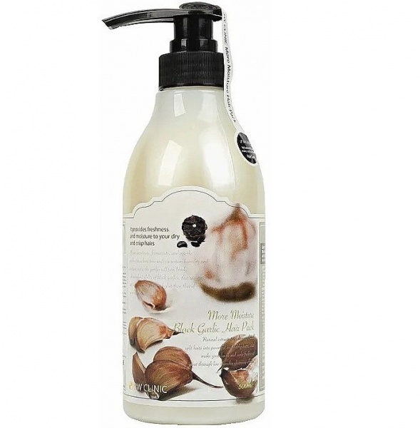 Маска для волос 3W Clinic More Moisture Black Garlic Hair Pack 500 мл