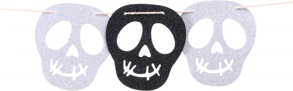 Декоративное изделие гирлянда Череп 2 м