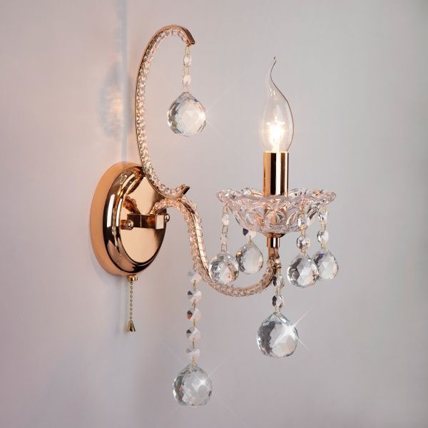 Бра Strotskis Ariella 1x60 Вт E14 золото 10044/1 