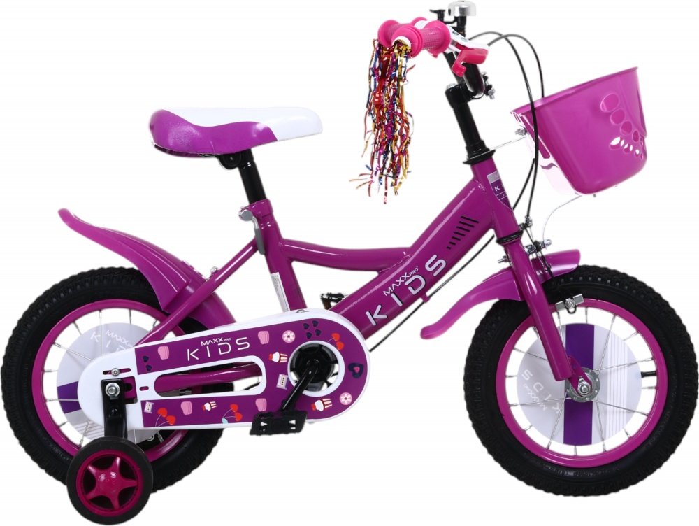 Велосипед дитячий MaxxPro kids 12' KQ-27 фуксія