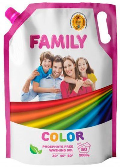 Гель для машинного та ручного прання For my Family FOR MY FAMILY для кольорових речей 2 л