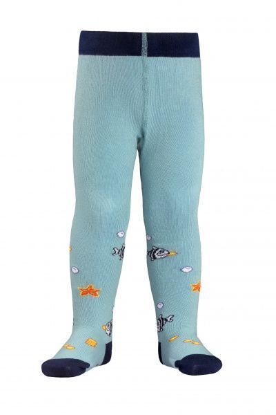 Колготки детские Conte-Kids Tip-Top 379 р.62-74 бирюзовый с серым 