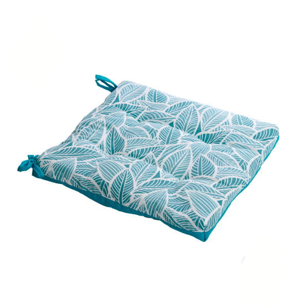 Подушка на стул Ost-Fran 40x40x6 см лонета Yuma Jade стеганая 5008