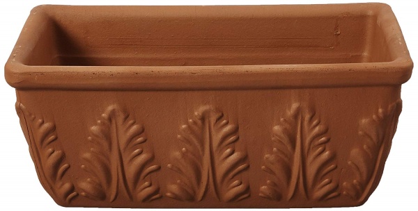 Кашпо DEROMA Рома котто прямоугольный коричневый