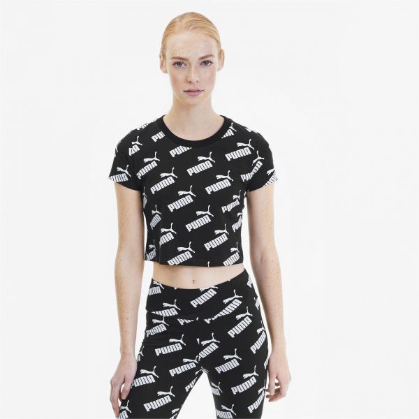 Футболка Puma Amplified AOP Fitted Tee 58122201 XS чорний