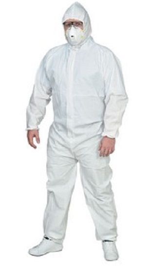 Комбинезон защитный BeSafe Master (PP+microPE) 50г/м2 р. XXL рост 5-6 01-40 белый