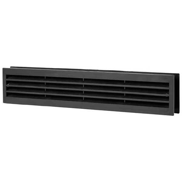 Решітка Вентс МВ 430/2 пластик чорний 