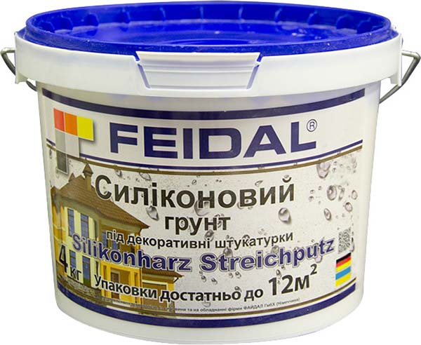 Ґрунтовка адгезійна Feidal Silikonharz Streichputz 4 кг
