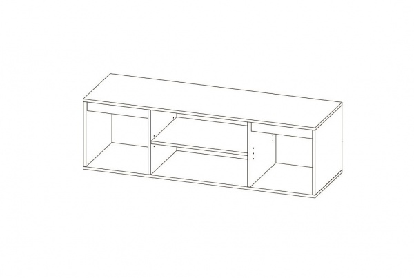 Тумба під ТВ SOKME 2Д Нітро Софт дуб вотан/білий 