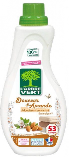 Кондиционер для белья L'Arbre Vert Сладкий миндаль 0,8 л