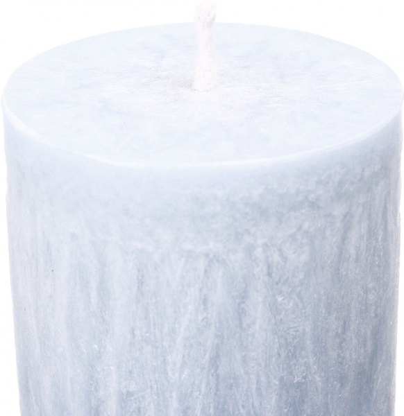 Свічка Циліндр пальмова блакитна 6х26 см ТМ FAYNE