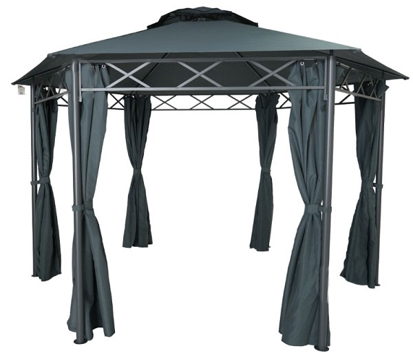 Садовый павильон Indigo 2x2x2x2,75 м темно-зеленый DU512