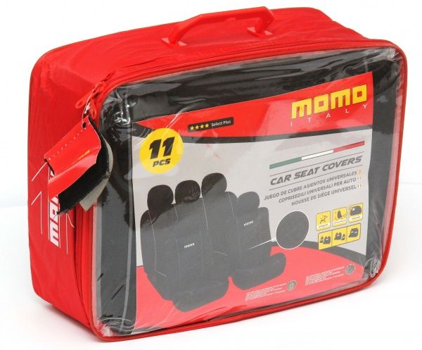 Комплект чехлов на сиденья Fodera Univ MOMO SC008BG черно-серый