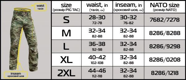 Штани P1G-Tac PCP (Punisher Combat Pants Limited Series) - Moleskin 3.0 р. S Ukrainian Digital Camo (MM-14) UA281-39991