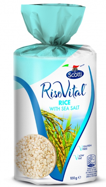Хлебцы Riso Scotti рисовые с морской солью 100 г