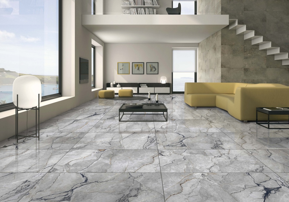 Плитка Cerossa Ceramica MARMO SILVESTRE GRIS polished 60х120 см