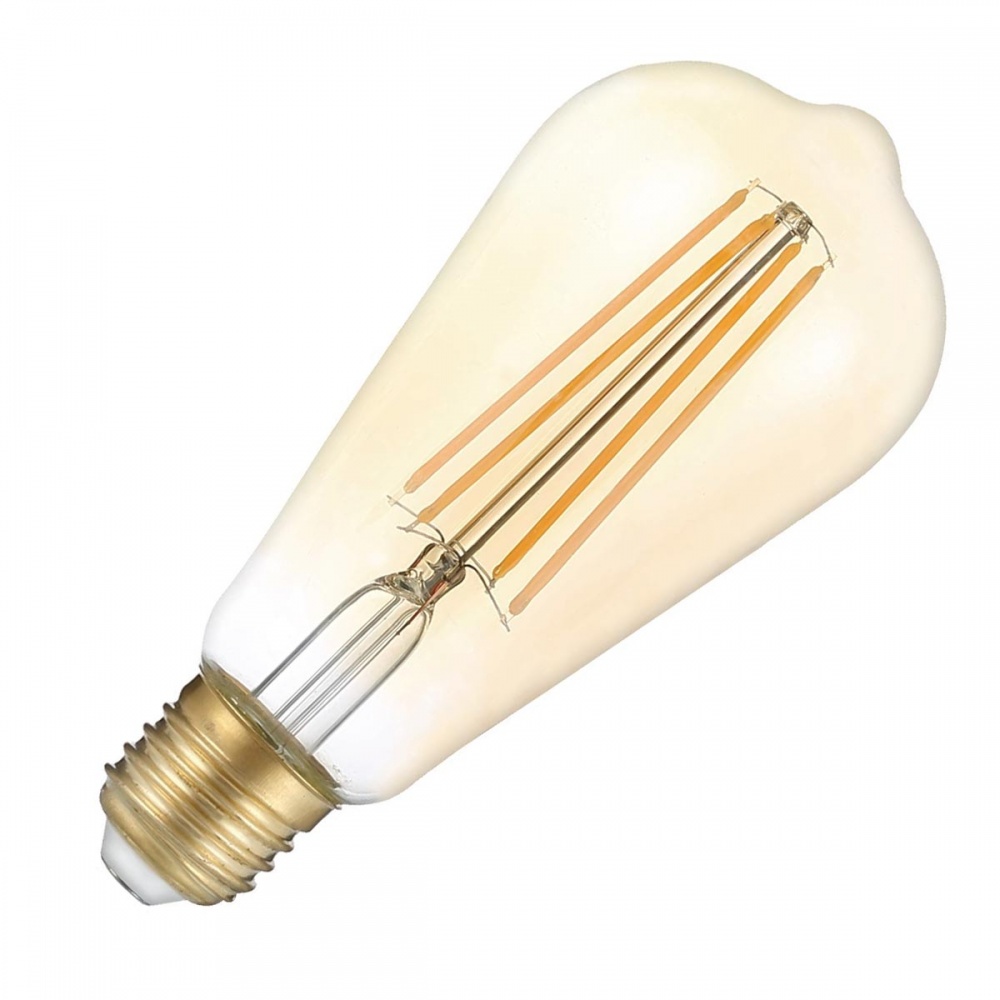 Лампа світлодіодна LED CONCEPT FIL ST64 6 Вт E27 2500 К 220 В прозора