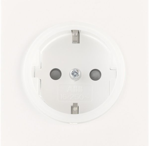 Розетка із заземленням ABB Neo SCHUKO 16 А 250 В зі шторками білий