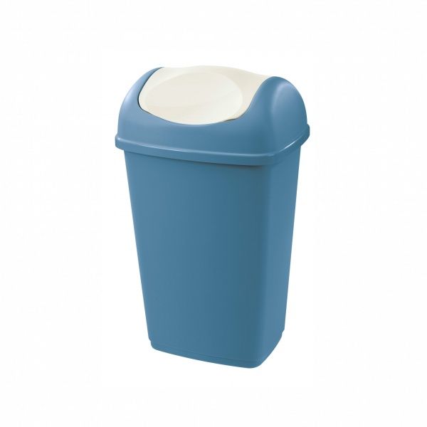 Ведро для мусора Tontarelli Грация 15 л синий/белый 9535 TO