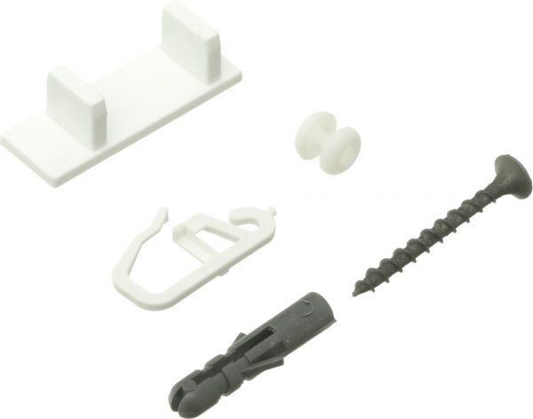 Комплект фурнітури ОМіС до стельового карнизу ОМ1 набірний 250 см білий 