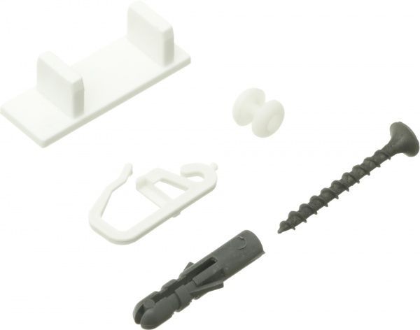 Комплект фурнітури ОМіС до стельового карнизу ОМ1 набірний 300 см білий 