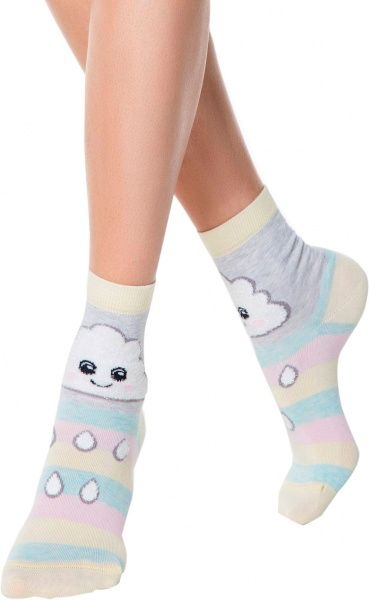 Носки Conte CE Happy18С-268СП 424 р. 23-25 светло-серый 