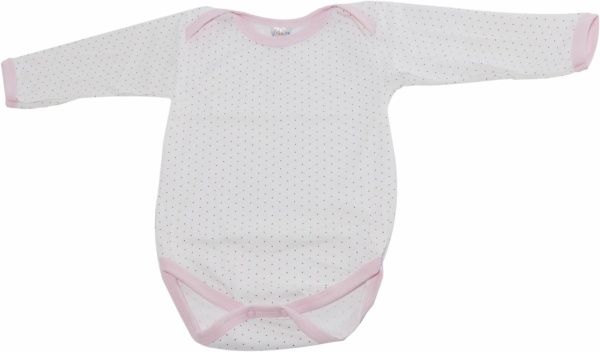 Боди для девочки Моя планета Б 101 р.80 розовый с белым 