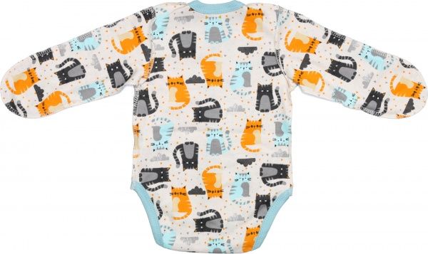 Боди Bambinelli Котики р.56 бежевый с принтом 