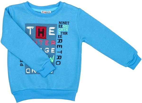 Свитшот ALG р.116 бирюзовый 221453 