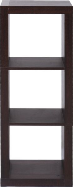 Стелаж двосторонній Inteo Кубус МІКС 1х3 438x1146x290 мм венге 